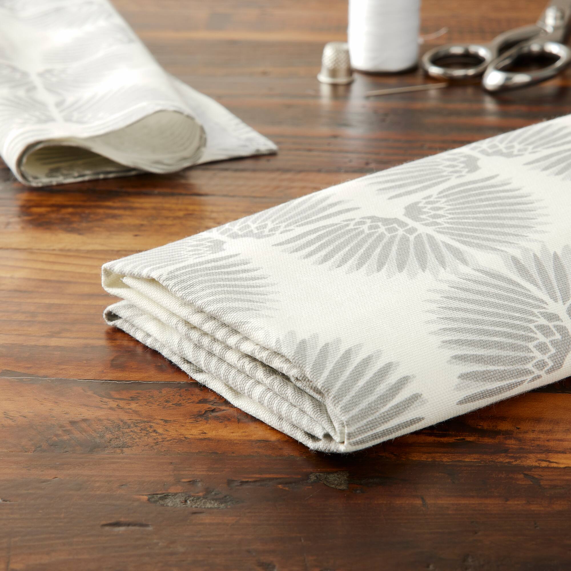 Pkl Studio Gray Urban Caterpillar Cotton Home Décor Fabric